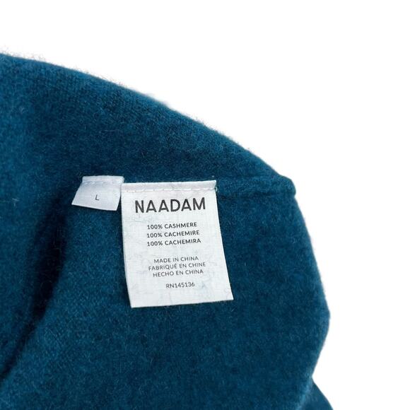 Naadam The Original Cashmere Sweater Peacock Blue Size Large - Picture 12 of 13